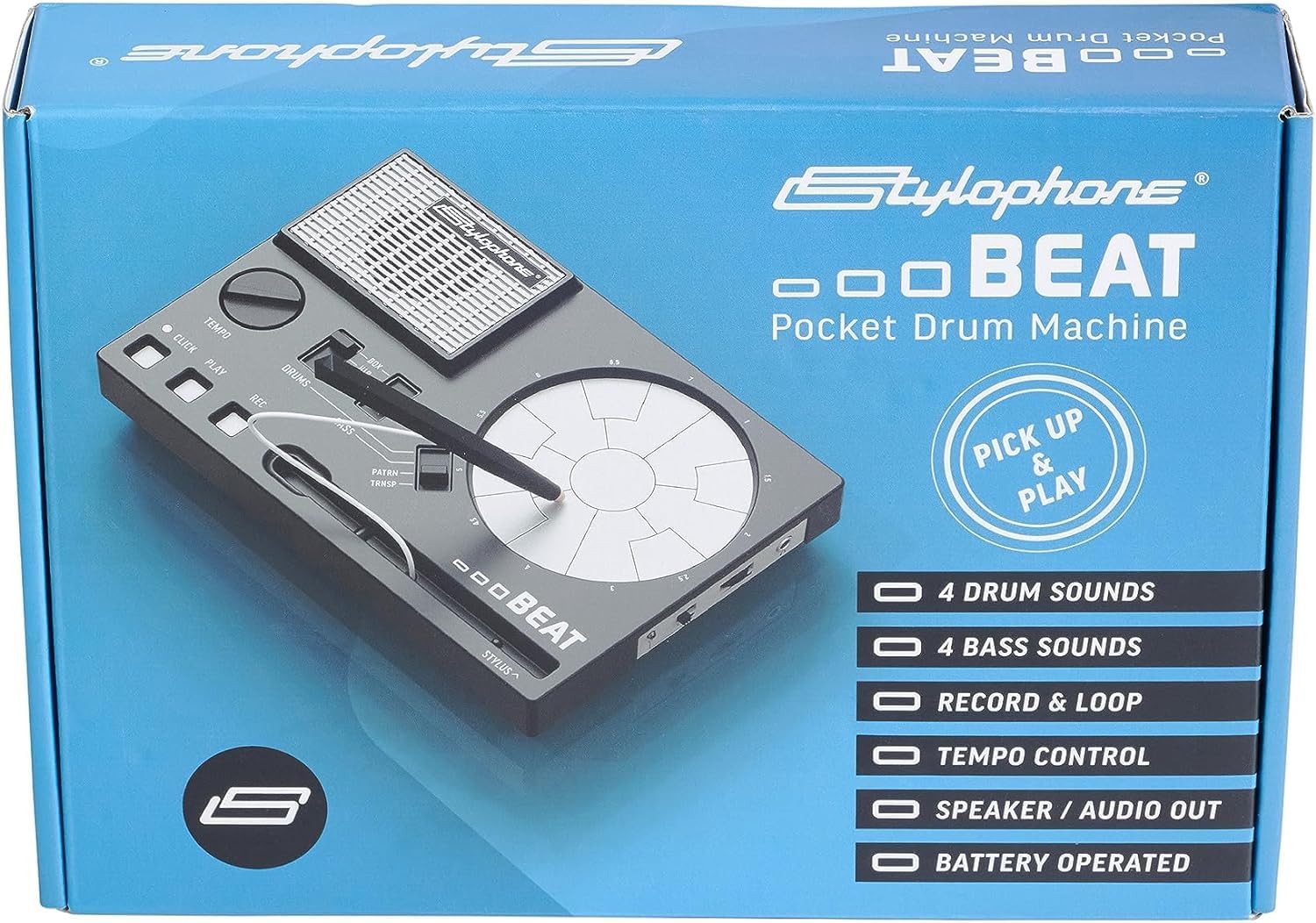 Stylophone Beat - Compact Stylus Drum Machine | 4 Drum Kits & 4 Bass Sounds | Rhythm Machine Beat Maker | Drum Loop Machine - Image 5